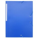 Chemise  lastiques polypro waytex - 3 rabats - bleu opaque - format a4