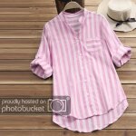 Chemise femme - casual - rouge - manches longues - col chemise - coupe loose