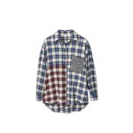 Chemise femme desigual pame - bleu / rouge - s