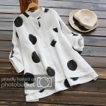 Chemise femme - taille plus - manches longues - poche - coupe loose - blanc