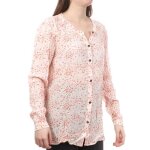Chemise femme - teddy smith camelia - manches longues - col v - rose  pois