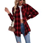 Chemise femmechemise femme à carreaux manche longue classique plaid blouse élégant cardigan pour femmes ... Chemise femmechemise femme à carreaux manche longue classique plaid blouse élégant cardigan pour femmes ...