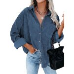 Chemise femmechemise en velours côtelé à manches longues pour femmeélégante blouse ample casual cardigan ... Chemise femmechemise en velours côtelé à manches longues pour femmeélégante blouse ample casual cardigan ...