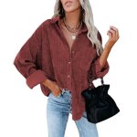 Chemise femmechemise en velours côtelé à manches longues pour femmeélégante blouse ample casual cardigan ... Chemise femmechemise en velours côtelé à manches longues pour femmeélégante blouse ample casual cardigan ...