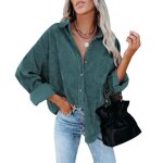 Chemise femmechemise en velours côtelé à manches longues pour femmeélégante blouse ample casual cardigan ... Chemise femmechemise en velours côtelé à manches longues pour femmeélégante blouse ample casual cardigan ...