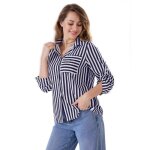 Chemise fluide - la modeuse - rayures - manches longues - col classique - coupe loose