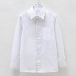 Chemise garon manches longues - zewow - blanc - regular - col chemise