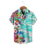 Chemise hawaïenne homme - insfity - grande taille - impression numérique 3d fleurs - manches courtes ... Chemise hawaïenne homme - insfity - grande taille - impression numérique 3d fleurs - manches courtes ...