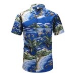 Chemise hawa�enne homme manches courtes chemisette imprim� fashion de plage respirant ete pour vacances ...