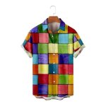 Chemise hawaenne - insfity - multicolore - manches courtes - coupe loose - casual