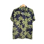 Chemise hawaienne - gl boutik - imprim palmiers - 100% rayon - coupe ajuste