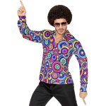 Chemise hippie psychdlique homme - multicolore - yy ou disco