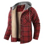Chemise hiver capuche homme À carreaux manches longues en coton chemise chaude epaisse confortable avec ... Chemise hiver capuche homme À carreaux manches longues en coton chemise chaude epaisse confortable avec ...
