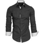 Chemise homme col bicolore uni manches longues coupe slim business idée cadeau noël saint valentin xh431hei ... Chemise homme col bicolore uni manches longues coupe slim business idée cadeau noël saint valentin xh431hei ...