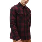 Chemise homme dickies sherpa lined sacramento - bordeaux - manches longues - doublure polaire Chemise homme dickies sherpa lined sacramento - bordeaux - manches longues - doublure polaire