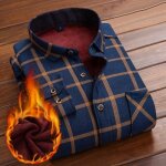 Chemise homme doubl�e polaire hiver - insfity - col revers - manches longues - chaud imprim�