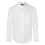 Chemise homme eden park - blanc - col amricain - coupe droite - manches longues
