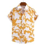 Chemise homme ete manches courtes chemise hawaenne de plage motif rayures - imprim pour vacances - ...