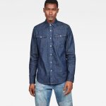 Chemise homme - g star - 3301 slim - coupe slim - col chemise - manches longues