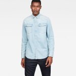 Chemise homme g star 3301 slim - coupe slim - col chemise - manches longues