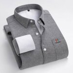 Chemise homme hiver chaude slim fit manches longues doublée polaire chemise epaisse couleur unie avec ... Chemise homme hiver chaude slim fit manches longues doublée polaire chemise epaisse couleur unie avec ...