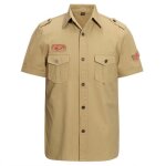 Chemise homme - insfity - cargo - coton 100% - manches courtes - confortable �t�