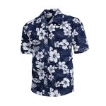 Chemise homme - insfity - hawaenne manches courtes - imprim de plage - respirant