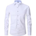 Chemise homme - insfity - manches longues - sans repassage - respirant - poche de poitrine