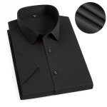 Chemise homme - insfity - noir - manches courtes - slim fit - respirante Chemise homme - insfity - noir - manches courtes - slim fit - respirante