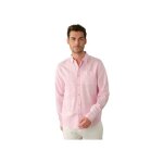 Chemise homme en lin rose deeluxe - xxl