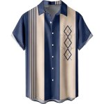 Chemise homme - chemises  manches courtes - hawaenne dt - grande taille - bleu - ajuste - adulte ...