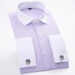 Chemise homme manches longues casual couleur unie fermeture par boutons Chemise homme manches longues casual couleur unie fermeture par boutons