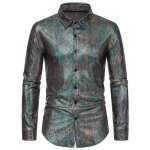 Chemise homme manches longues insfity - vert jaune - slim - printemps / t