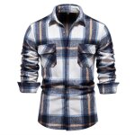 Chemise hommechemise homme manches longues rsistante  lusureregular fit chemise carreaux homme avec ...