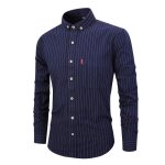 Chemise homme de marque manches longuesbleu