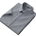Chemise homme - � rayure - manches courtes - business - coupe regular - respirante tissu infroissable ...