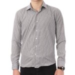 Chemise homme de saint hilaire - modèle 203 - slim fit - petit carreaux - blanc / noir Chemise homme de saint hilaire - modèle 203 - slim fit - petit carreaux - blanc / noir