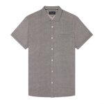 Chemise homme - teddy smith cut mc - gris - manches courtes - 100% coton
