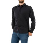 Chemise homme - le temps des cerises - dorus 0001 - noir - coupe ajuste - manches longues - col chemise ...