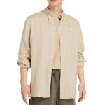 Chemise homme timberland mill river beige - manches longues - col chemise