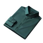 Chemise homme vert - insfity - manches longues - respirante - slim fit - sans repassage business