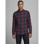 Chemise - jack & jones - egingham twill - bleu royal - manches longues - regular Chemise - jack & jones - egingham twill - bleu royal - manches longues - regular