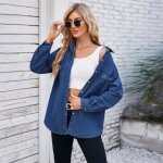 Chemise en jean femme manches longues léger - insfity - printemps - col chemise - bleu fonce Chemise en jean femme manches longues léger - insfity - printemps - col chemise - bleu fonce