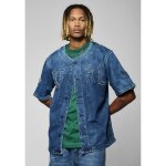 Chemise en jean homme akira - kaporal - coupe regular - manches courtes - bleu