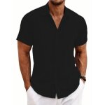 Chemise lin homme À manches courtes respirant chemise décontractée regular fit couleur unie - taille ... Chemise lin homme À manches courtes respirant chemise décontractée regular fit couleur unie - taille ...