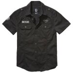 Chemise  manches courtes luis vintage noir - brandit