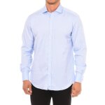 Chemise  manches longues - cafe coton - pinpoint03 - bleu - regular - manches longues - homme