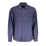 Chemise  manches longues gant pour homme - bleu - coupe regular - col chemise