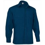 Chemise manches longues - valento - ref academy - homme - bleu - manches longues - col chemise