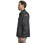 Chemise militaire - brandit - bw noir - 80% polyester - manches longues - col chemise